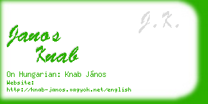 janos knab business card