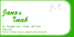 janos knab business card